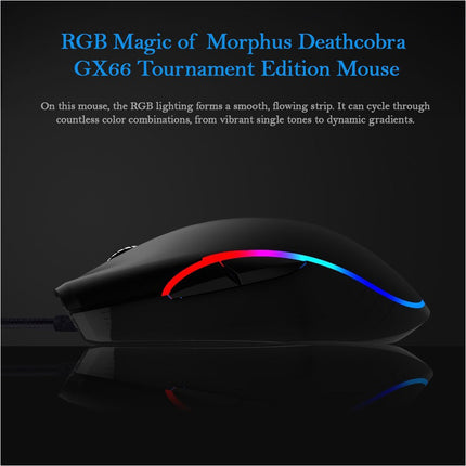 AKUN 7200DPI Wired USB 7 Button Backlit RGB Gaming Mouse PC Laptop Ergonomic