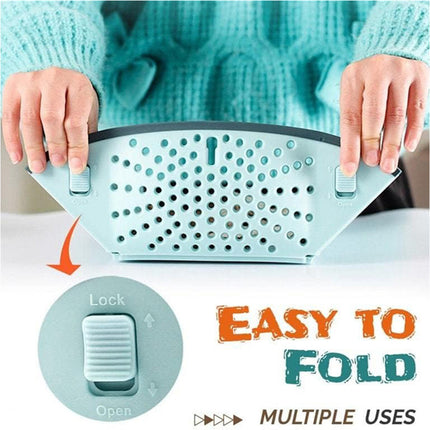 Blue Multi-purpose 6-in-1 Food Prep Board Portable Kitchen Cooking Tool