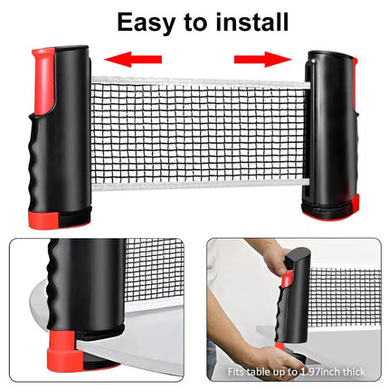 Portable Table Tennis Bats Retractable Net 2 Bat + 3 Balls Sports Training Sport