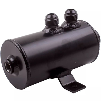 0.75L Oil Catch Can AN10 Baffled Engine Oil Catch Can 750ml Oil Catch Tank Black