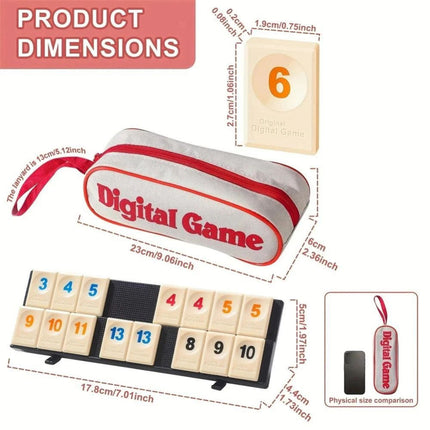 Rummikub Travel Pouch Game Portable Compact Fun for Boys and Girls & Adults 2-4 Players AU