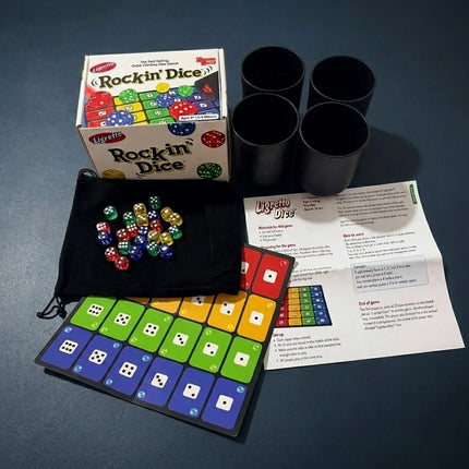 Dice Shaking Board Game Set for 2 to 4 Players Strategy Table Game for Family (2 Set）