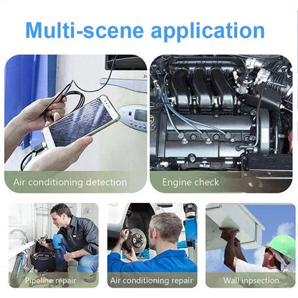 WIFI Endoscope HD 5MP Borescope Inspection Camera Waterproof For iPhone Android 2M