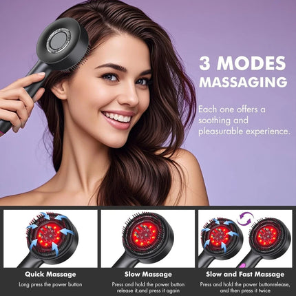 Electric Massage Comb Infrared Vibration Massager Hair Growth Oil Anti Hair Loss
