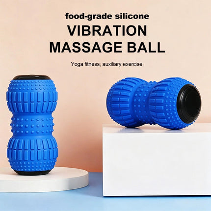 Rechargeable Electric Massage Roller Vibrating Silicone Yoga Ball Muscle Relief
