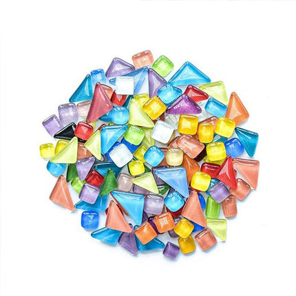 Irregular Mixed Crystal Glass 1kg Mosaic Tiles Kitchen Bathroom Art Craft Supplies