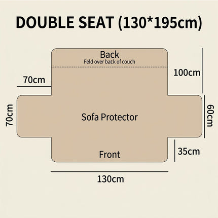 Sofa Cover Quilted Couch Covers Lounge Pet Protector Slipcovers Grey 130*195CM