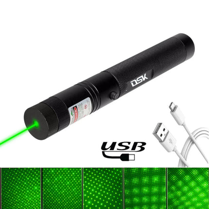 990Miles Rechargeable Green Laser Pointer Pen Astronomy Lazer Star Visible Beam