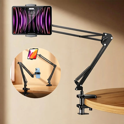 360° Flexible Lazy Bed Desk Phone Holder Long Arm Tablet Stand Mount Universal