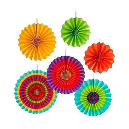 Christmas Party Decorations Set Rainbow Paper Fans Swirls Foil Curtain Backdrop