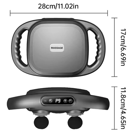 6-Head Electric Percussion Massager with 9 Modes & 9 Intensity Levels