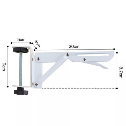 Foldable Ergonomics Desk Extender Tray ClampOn Table Mount Keyboard Drawer-Tray