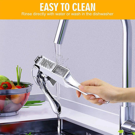 Garlic Press Garlic Press Slicer Stainless Steel 2 in 1 Garlic Mincer