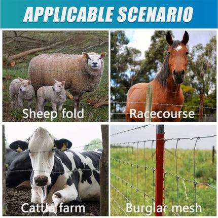 20X Fence Wire Tensioning Tool Barb w/Tighteners Handle For Fence Post Garden