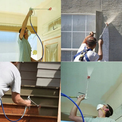 30CM+50CM Sprayer Extension Rod Airless Paint Spray Gun Tip Extension Pole Rod