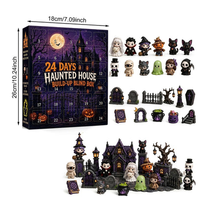 Halloween Advent Calendar 24 Days Horror Figures Countdown Toys Gift Set 2026