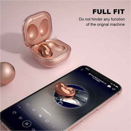 2 Pcs Silicone Protective Cover Case Clear Samsung Galaxy Buds 2 Live Pro Earbuds With