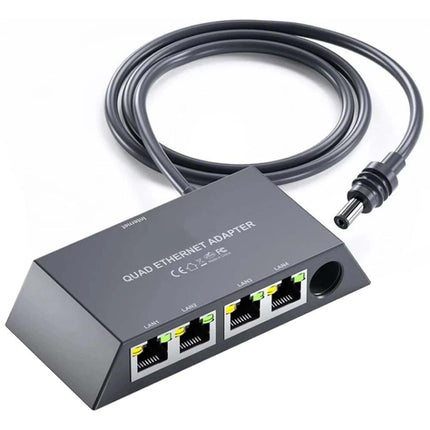 Starlink Ethernet Adapter for Starlink Mini Gen 3 Dish to Router and 4 RJ45 Port
