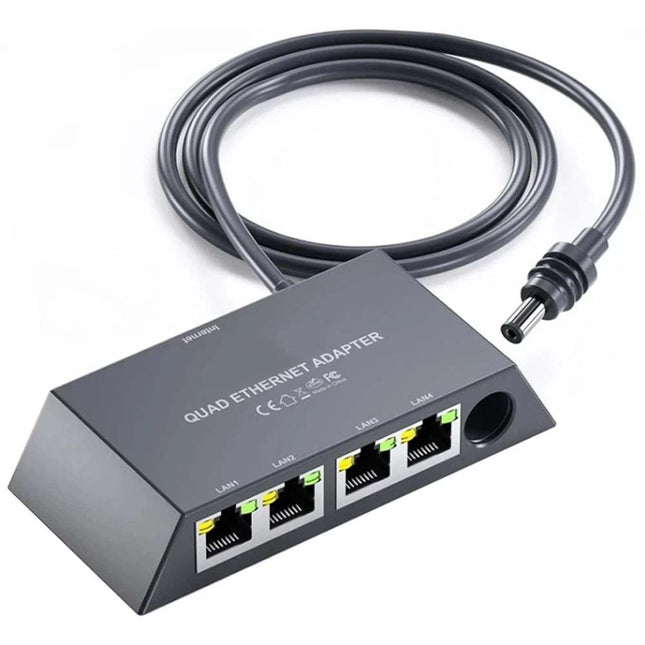 Starlink Ethernet Adapter for Starlink Mini Gen 3 Dish to Router and 4 RJ45 Port