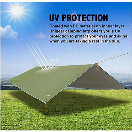 Waterproof Outdoor Camping Tarp Rain Fly Tent for Canopy Hammock Hiking Cover