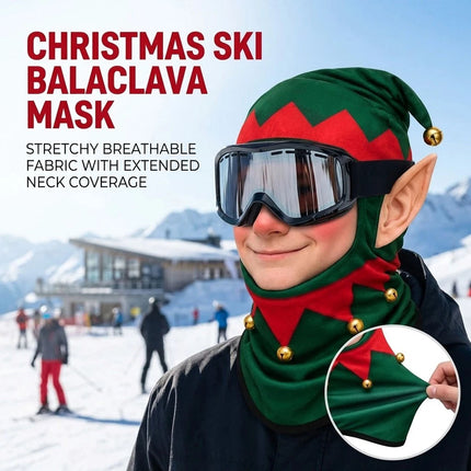 Christmas Ski Mask Funny Realistic Face Balaclavas 3D Printed Full Face Winter