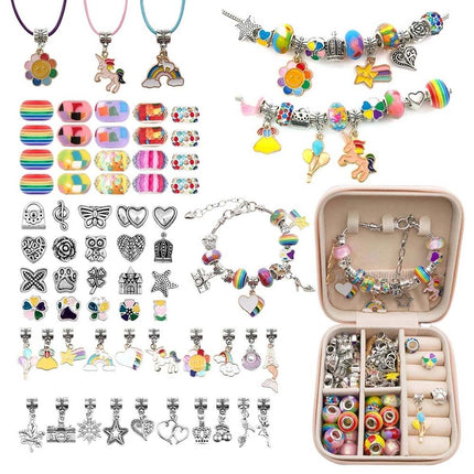 Charm Bracelet Making Kit, Jewelry Arts and Crafts DIY Handmade Gift Set