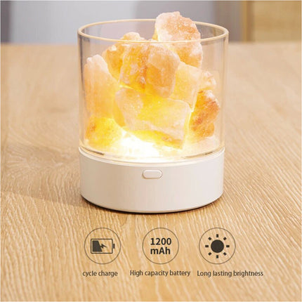 Himalayan Natural Crystal Salt Rock Lamp Colorful Night Light Gift