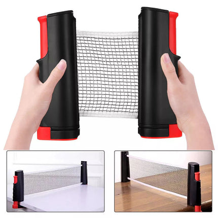 Portable Table Tennis Bats Retractable Net 2 Bat + 3 Balls Sports Training Sport