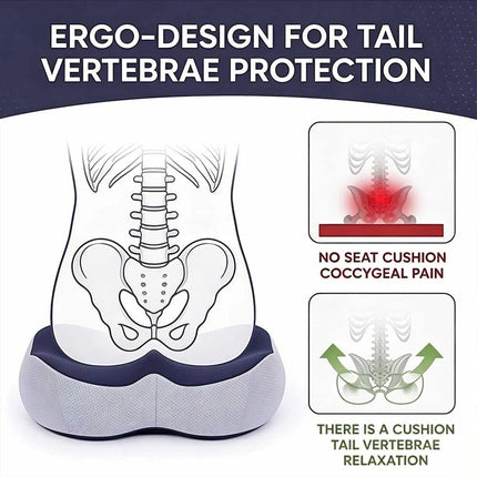 Memory Foam Seat Cushion Ergonomic For Office Chair Wheelchair Seat Pad Home