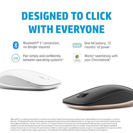 410 Slim WHT Bluetooth Mouse A/P