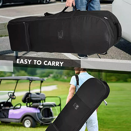 Travel Golf Aviation Bag with Wheels Golf Club Case Cover Storage Bag Waterproof
