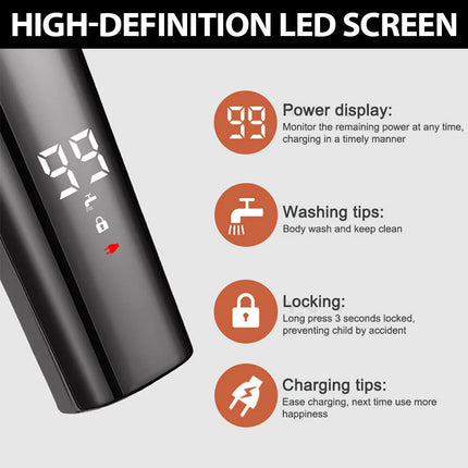 Rechargeable Men's Body Hair Clippers Beard Trimmer Shaver Haircut Grooming Kit