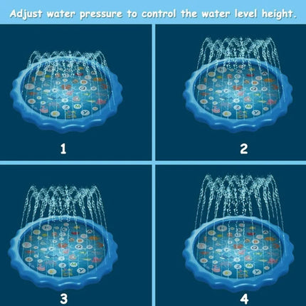 Outdoor 170cm Kids Splash Sprinkler Water Play Pad Mat Inflatable Spray Pool Toy