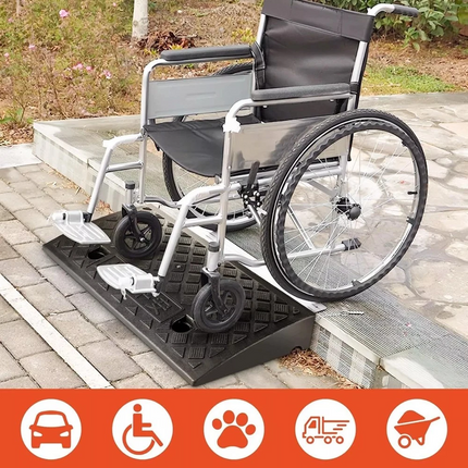 50*27*9cm Heavy Duty Kerb Ramps For Hgv Caravans Lorry Car Truck Wheelchair