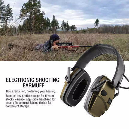 Electronic Ear Defenders Impact Sport Shooting Earmuffs Protection wi Bag
