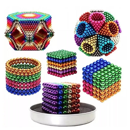 216Pcs 3mm Building Blocks Magnetic Balls Fidget Desk Adults Toy Office Fidget Game Gifts 8 Colours