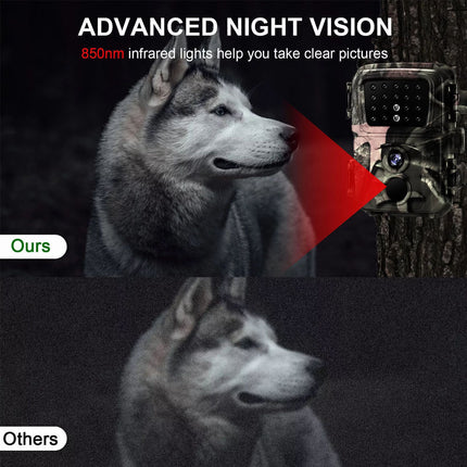 2 Pack Mini Trail Camera 24MP 1080P Wildlife Game Hunting Cam IR Night Vision