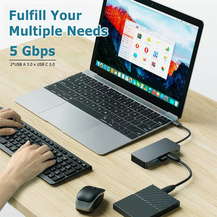 USB C Laptop Docking Station Dual Monitor HDMI USB C to Dual HDMI Adapter
