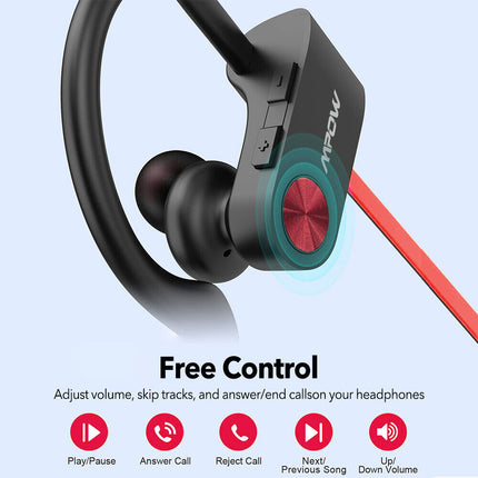 Bluetooth 5.3 Earphones Wireless Ear Hook Sweatproof Sports Earbuds