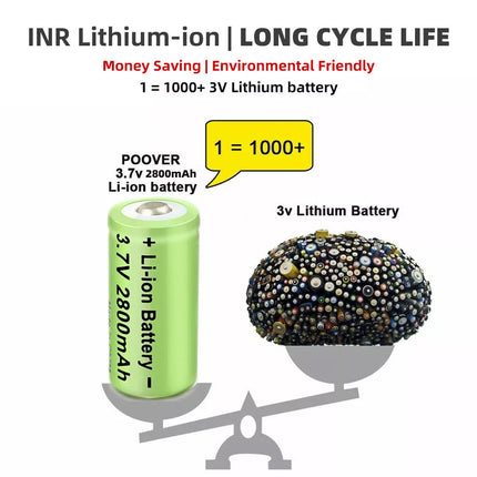 8x CR123 CR123A Rechargeable Battery + 4-Slot Charger 2800mAh For Arlo Camera