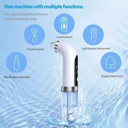 Electric Blackhead Remover Vacuum Pore Face Facial Suction Acne Cleaner Kit
