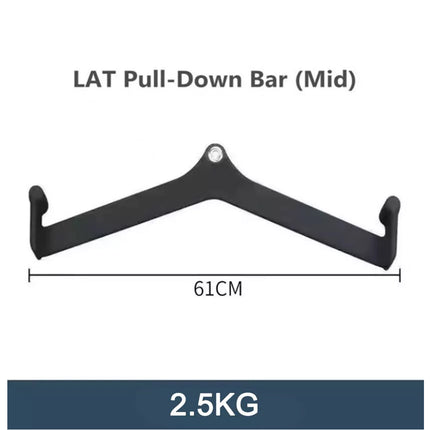 Cable Pulley Attachment Gym Accessories LAT Pull-Down Bar V-Grip Handle Mid