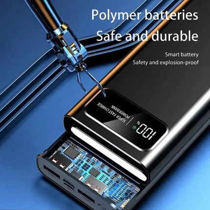 120W Power Bank 20000mAh USB PD Fast Charging Powerbank External Battery Pack