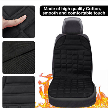 Heated Car Auto Seat Warmer Cushion Cover 12V Universal Winter Heated Seat Pad