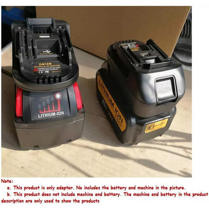 Power Adapter Converter For Dewalt 18V Li-ion Battery to Makita 18V Tool