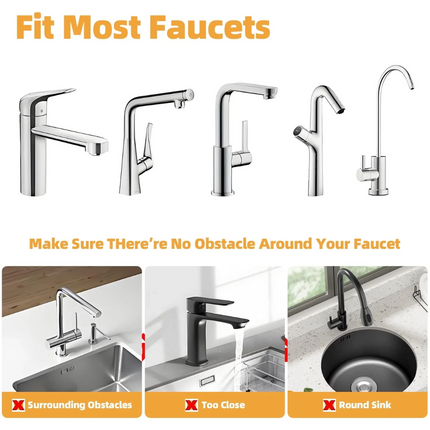 2pcs Silicone Faucet Drain Pad Drip Catcher Tray Kitchen Sink Splash Guard Slip Mat