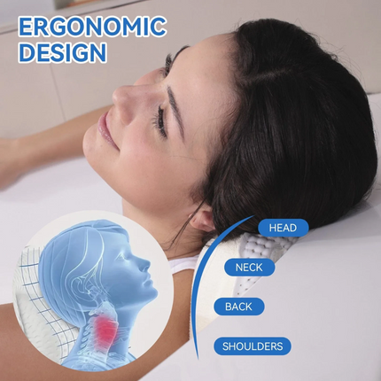 Spa 3D Mesh Bath Pillow Breathable Bathtub Cushion Neck Back Support Tub Suction