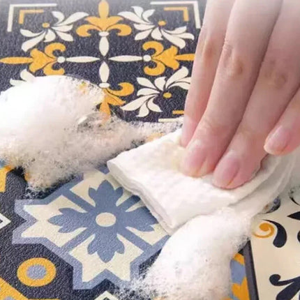 Retro Quick-Drying Water-Draining Mat for Kitchen Bar Countertops 50*60CM Style-A