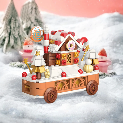 LOZ 4-in-1 Christmas Train Mini Bricks Building Blocks Set Toy Gift Kids Adults