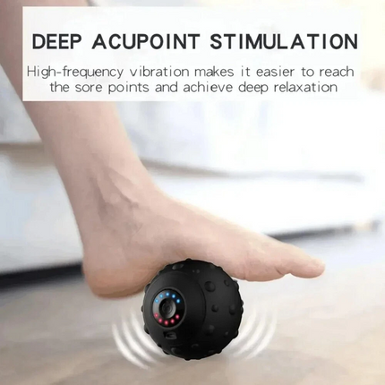 Vibrating Massage Ball Trigger Point Sports Electric Fascia Muscle Relax Ball